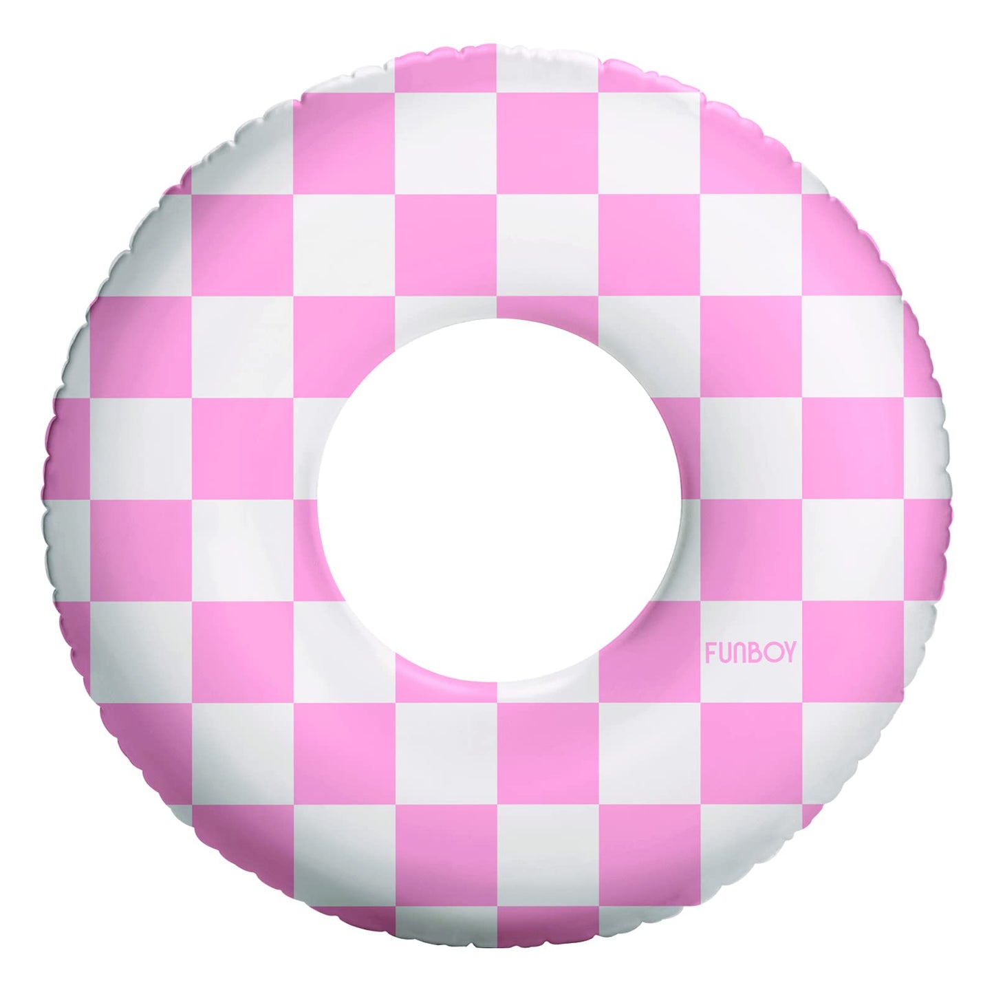 Pink Checkers Pool Tube Float