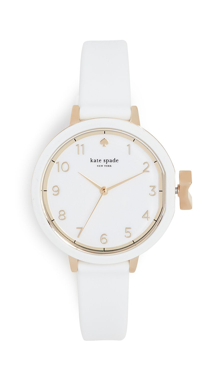 Kate Spade Park Row Quartz Metal and Silicone Three-Hand Watch