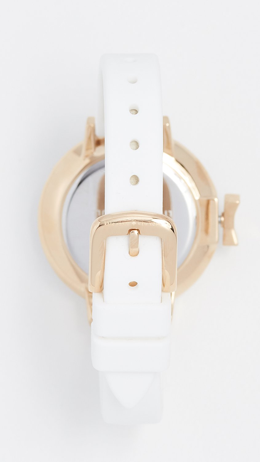 Kate Spade Park Row Quartz Metal and Silicone Three-Hand Watch