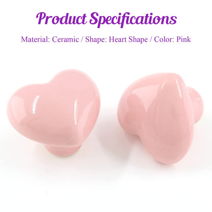 Pink Heart Knobs