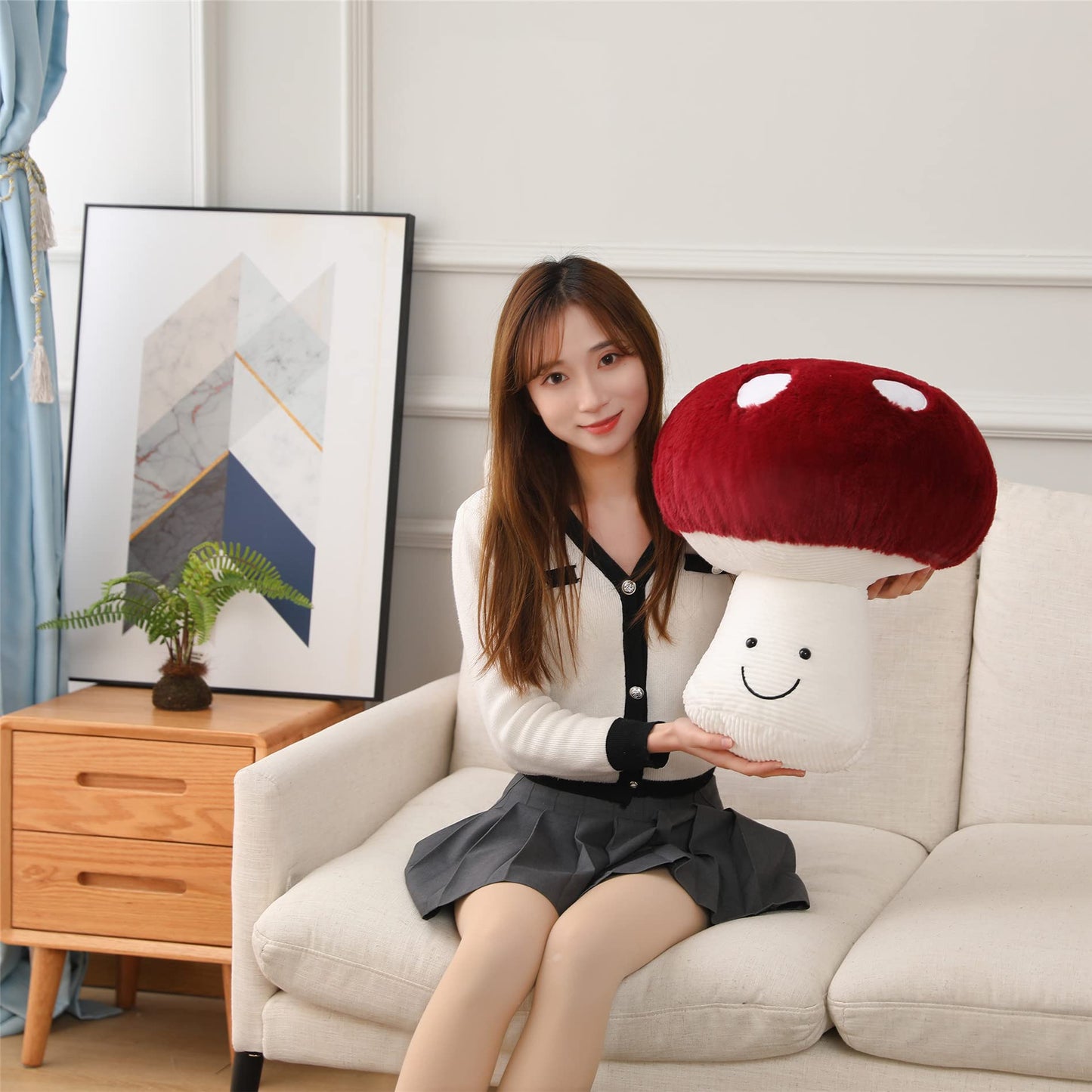 Plush Mushroom Pillow