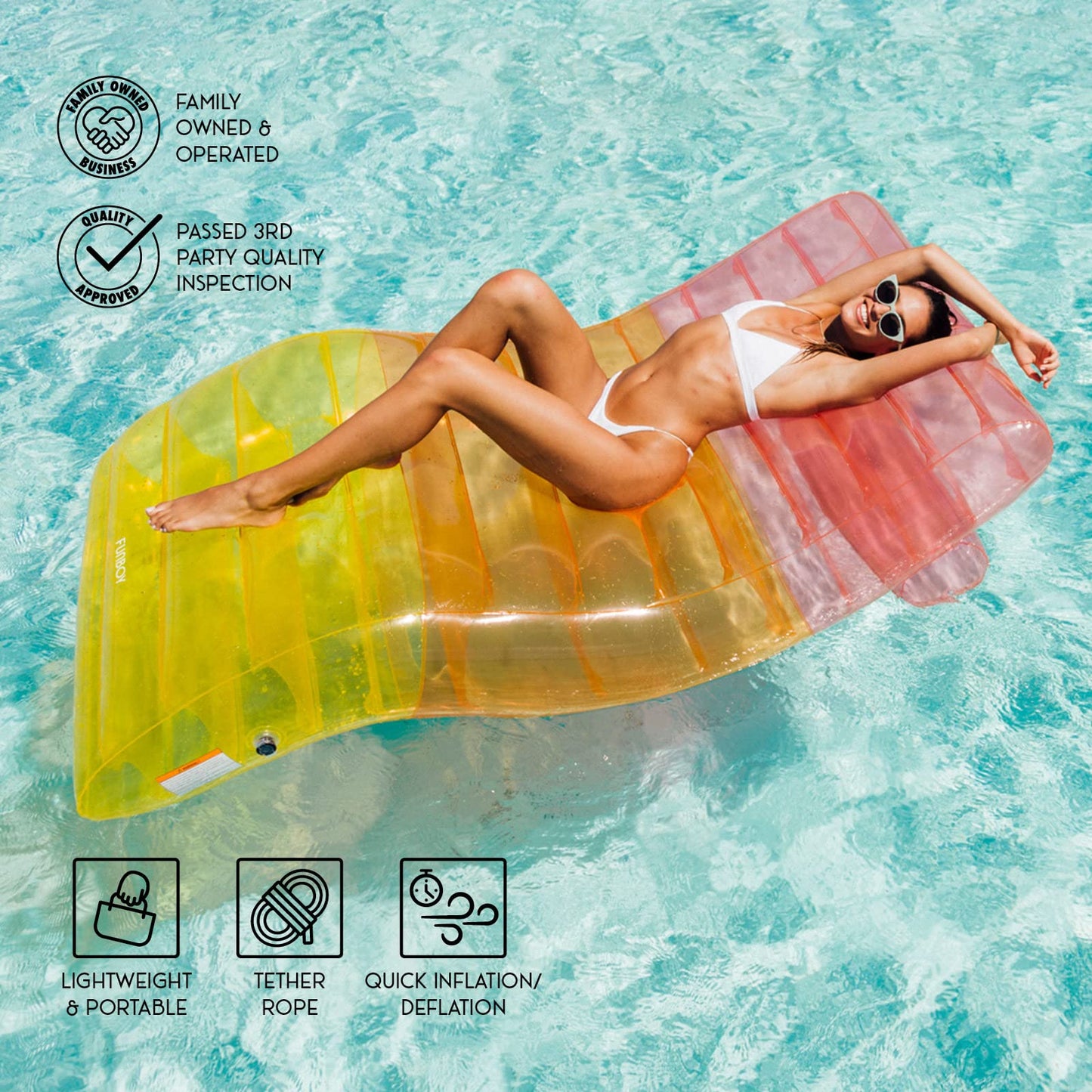 Rainbow Chaise Pool Lounger