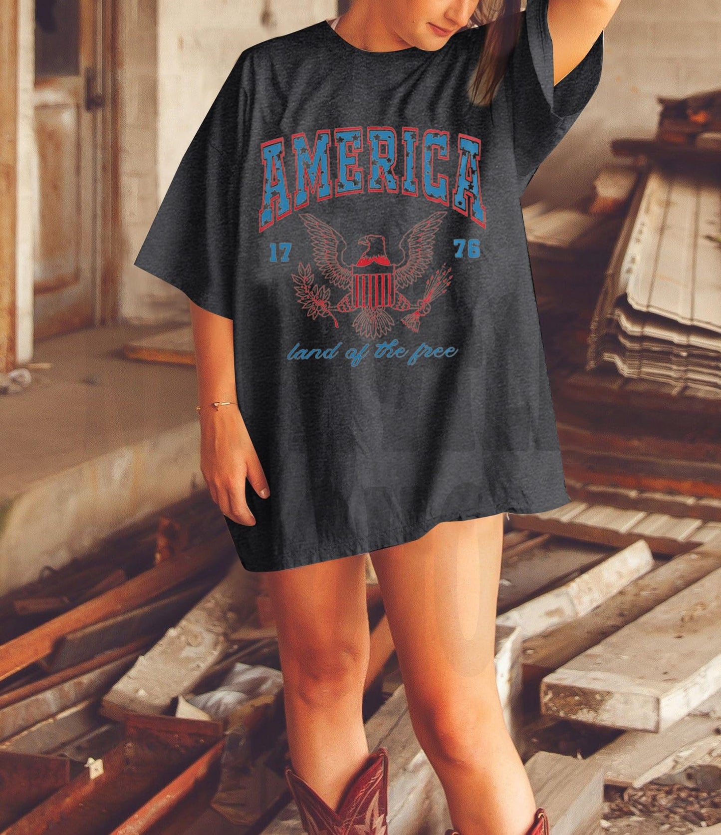 America T-Shirt Oversized