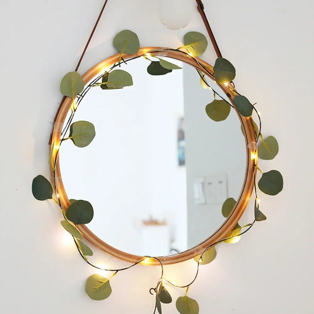 Leaf Garland with Fairy Lghts